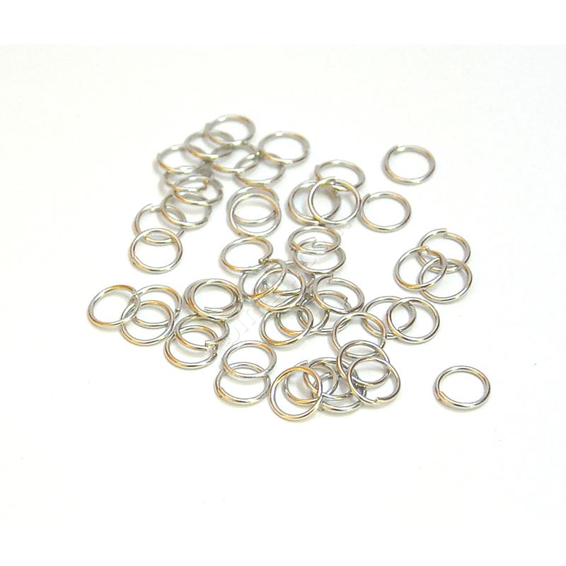 Gümüş Renk Metal Halka ( 50 Adet ) 8 Mm